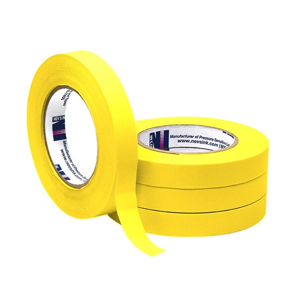 3/4" wide x 60yd Yellow Labeling Tape